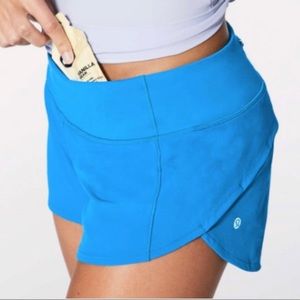 blue lulu lemon shorts
